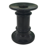 Small black marble candle holder
