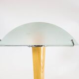 Vintage mushroom lamp| spatial age design | engraved glass
