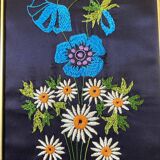 Framed vintage embroidery