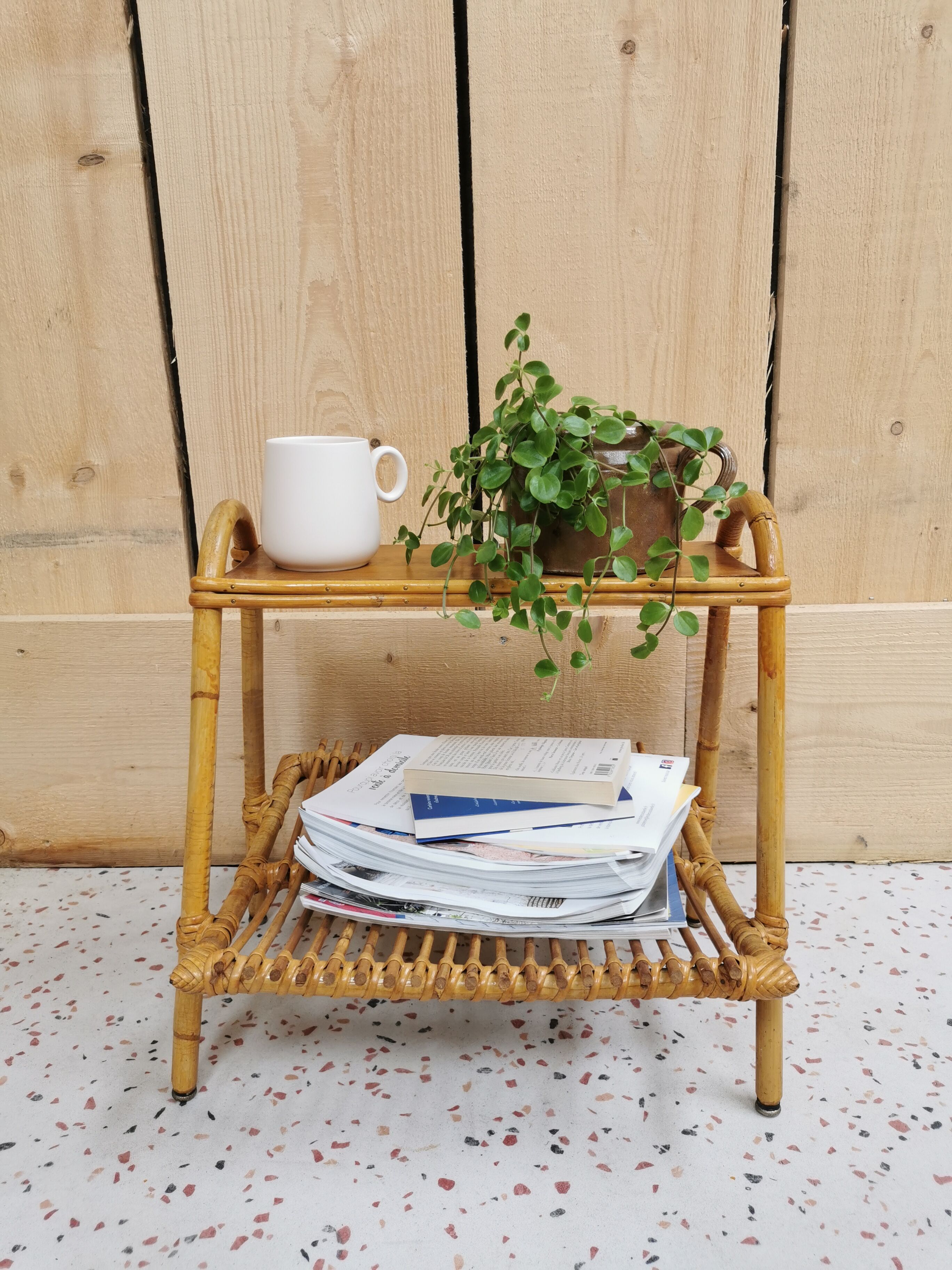 Rattan magazine door