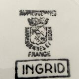 8 soup plates Sarreguemines Digoin yellow service