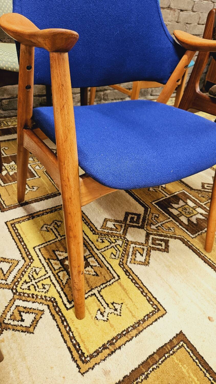 Set of 6 mismatched 1960s Scandinavian chairs