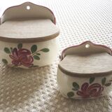 Antique wall spice boxes made of earthenware