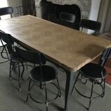 Old dining table with extensions