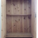 Solid yew wooden cabinet