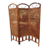 Wooden and cane screen