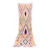Tapis berbère marocain couloir Boujaad vintage 320 x 78 cm