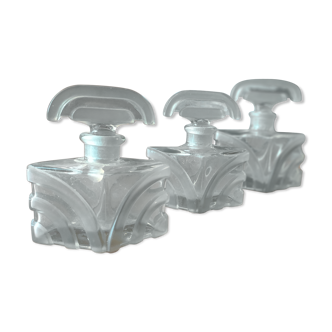 Trio of art deco bottles