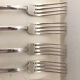 6 ercuis forks, silver metal, 1930