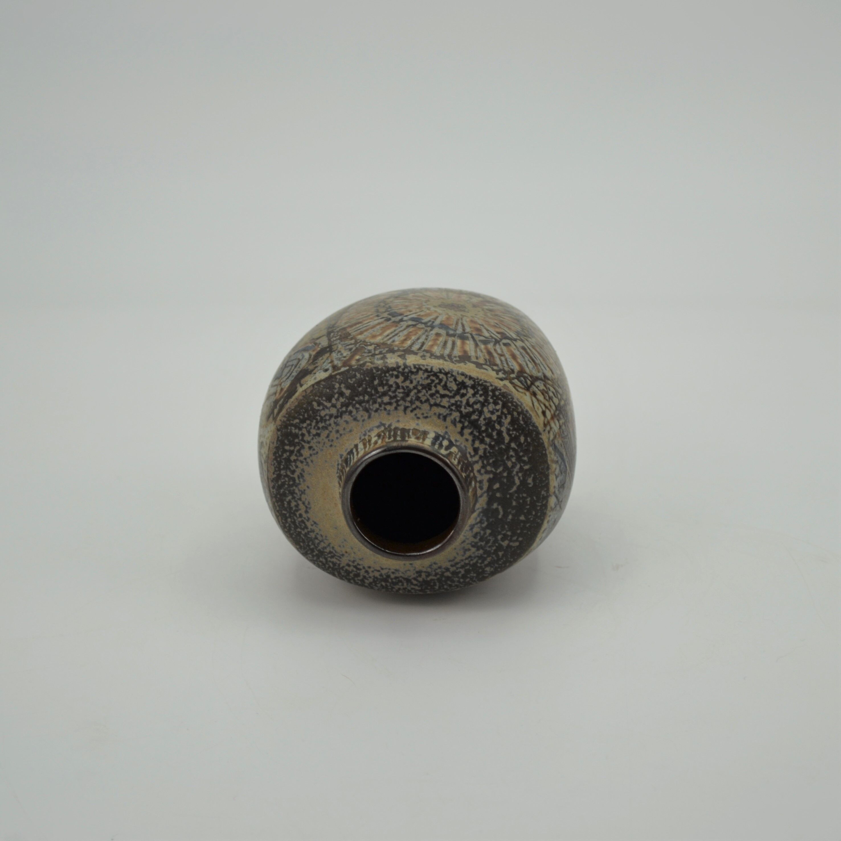 Earthenware vase from the Baca series by Nils Thorsson for Royal Copenhagen