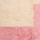Tapis blanche rose en laine fait main traditionnelle 250cmx150cm