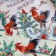 Set of 6 vintage Chinese porcelain plates from Macau (1970) hand painted
