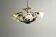 Vintage Floral Pendant Light from W.Müller-München 1980s
