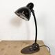 Industrial Black Enamel Bauhaus Desk Lamp, 1930s