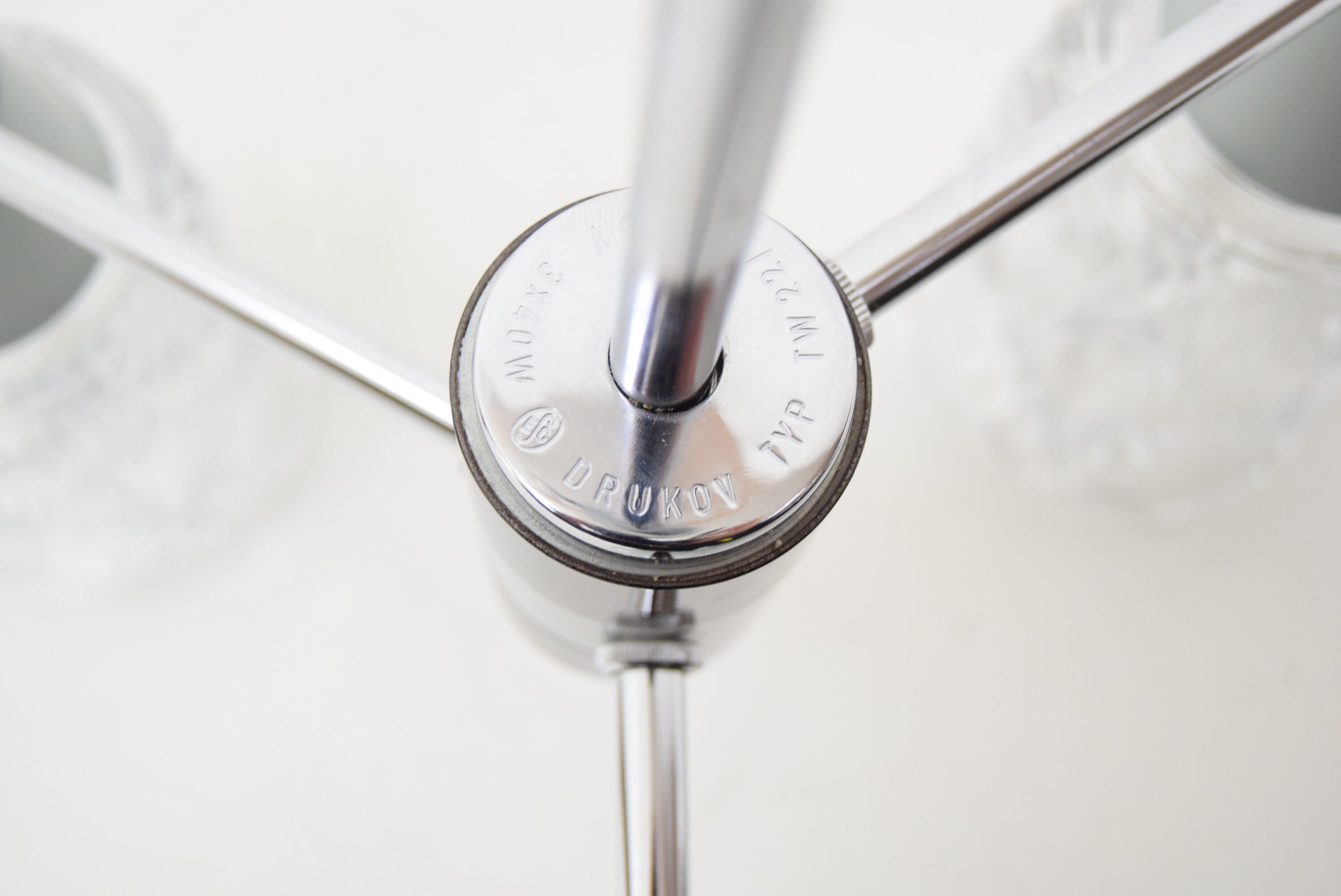 Mid-century Chandelier by Drukov,1960‘s.