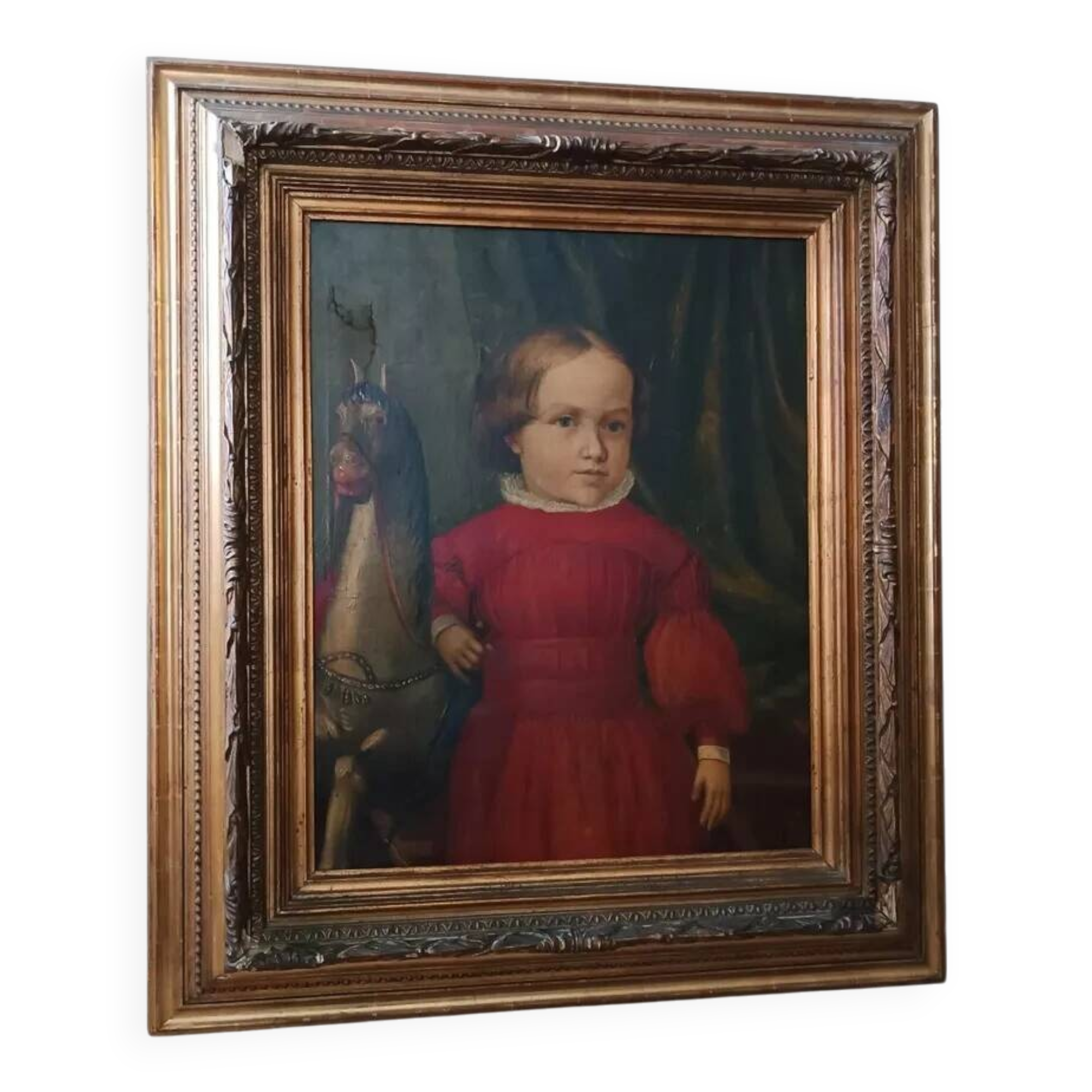Oil painting on canvas portrait mid-19th century - German school
