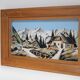 Relief map The village in the mountain