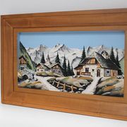 Relief map The village in the mountain