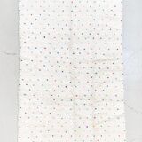 Berber carpet beni ouarain ecru with multicolored polka dots 255x146m