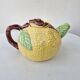 Vintage Ceramic Tisaniere Teapot Barbotine Lemon