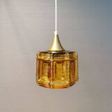 Swedish hanging lamp by Carl Fagerlund for Orrefors glass factory 1970s.