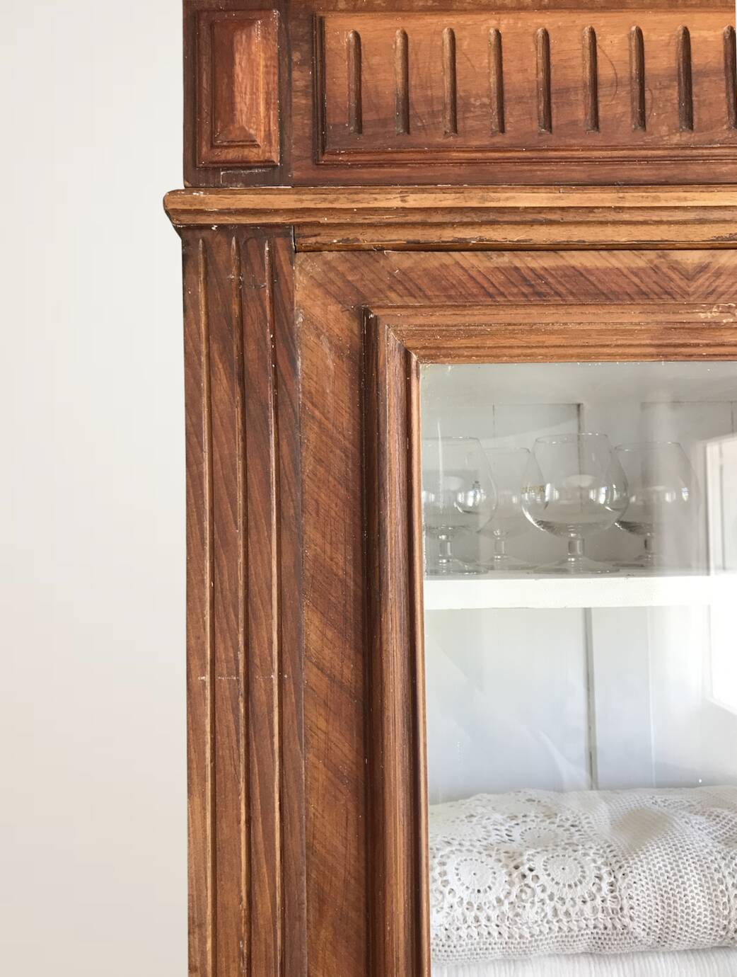 Display cabinet, dresser, antique wooden bookshelf.