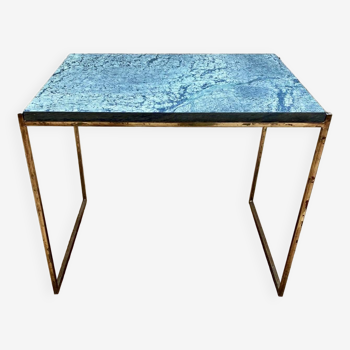 Table d'appoint en marbre vert