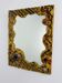 Italian brutalist resin and stones mirror, 1970s