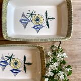 Set of 3 vintage serving dishes from the Flamingo series by Stavangerflint