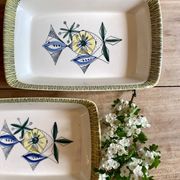 Set of 3 vintage serving dishes from the Flamingo series by Stavangerflint