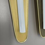 Set of 2 large 37 cm honeycomb theatre wall light elements, Germany, 1950