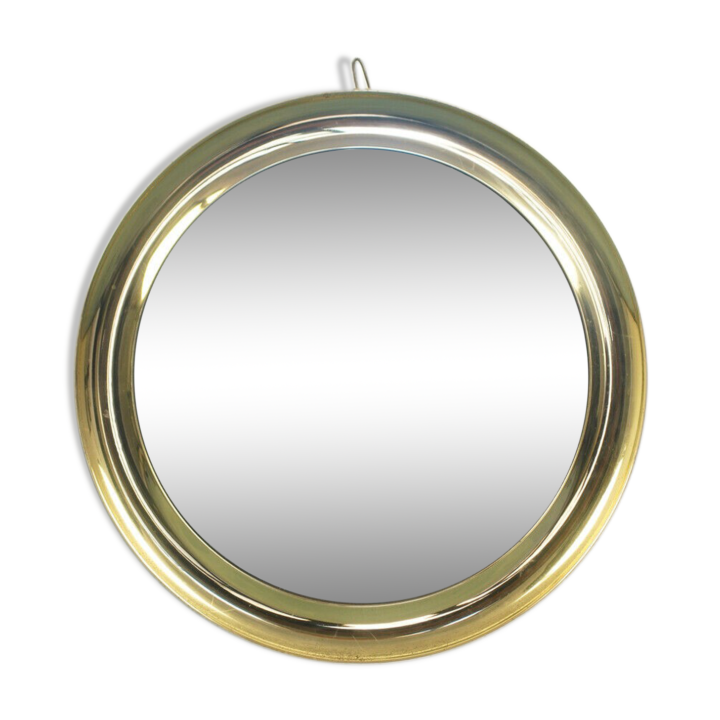 Mirror wall round metal sergio mazza design 60s vintage modern