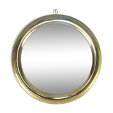 Mirror wall round metal sergio mazza design 60s vintage modern