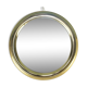 Mirror wall round metal sergio mazza design 60s vintage modern