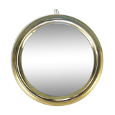 Mirror wall round metal sergio mazza design 60s vintage modern