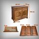 Walnut buffet sideboard, Louis-Philippe style – 1900
