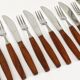 Amboss Box Mid-Century 6 Knives and 6 Forks, Cutlery, Austria, 1950s