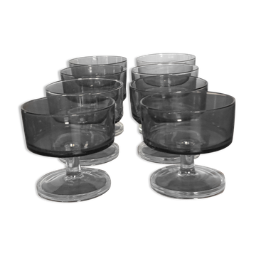 Set of eight glasses