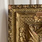 Antique pediment mirror