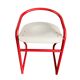 Vintage red and white chair