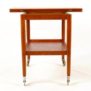 Tea cart with folding tray Poul Jeppesen Denmark circa 1965
