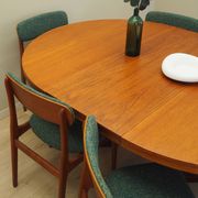 Set of six teak chairs, Danish design,  N. & K. Bundgaard Rasmussen