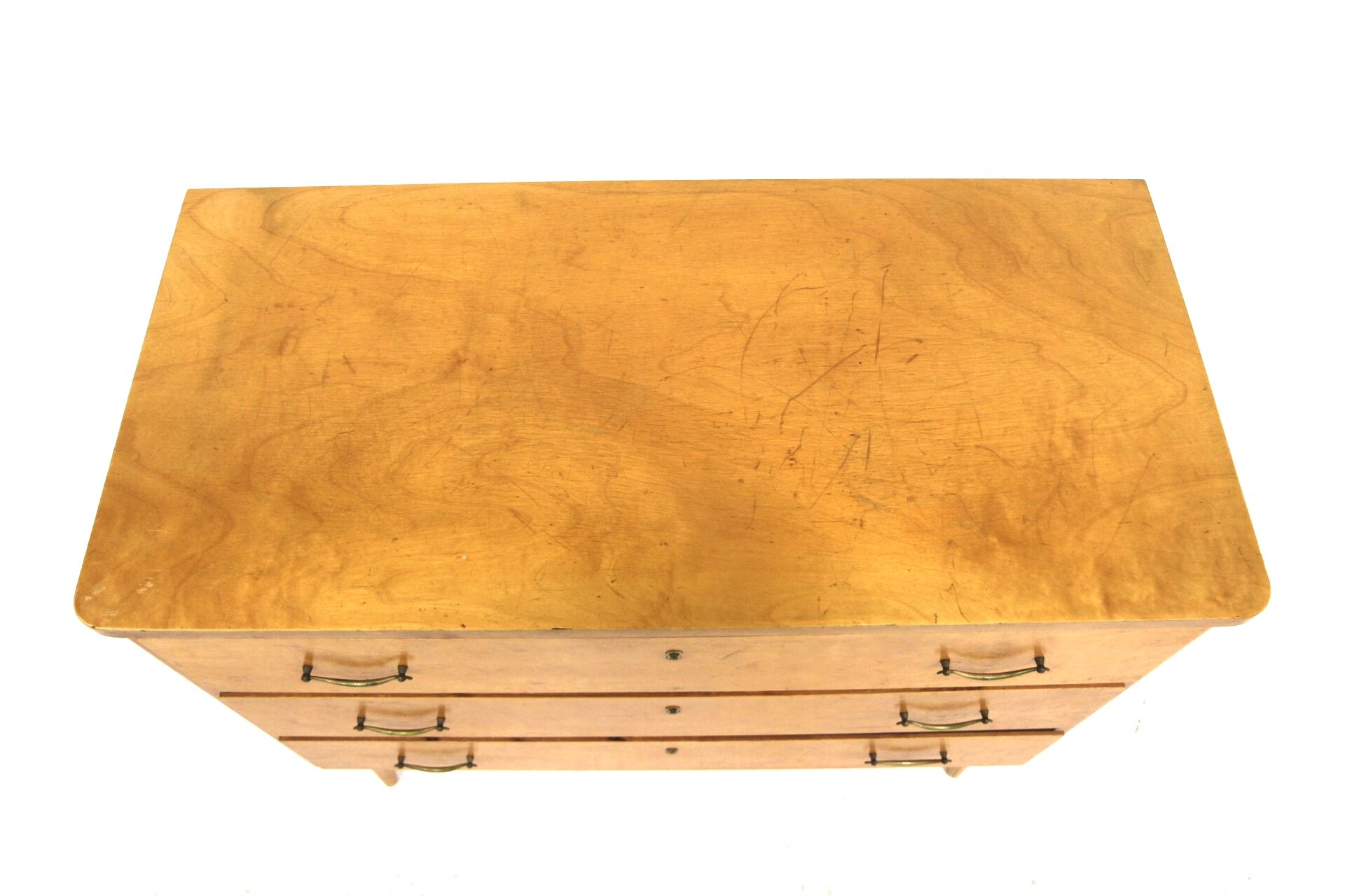 Scandinavian birch chest of drawers, Sweden, 1940