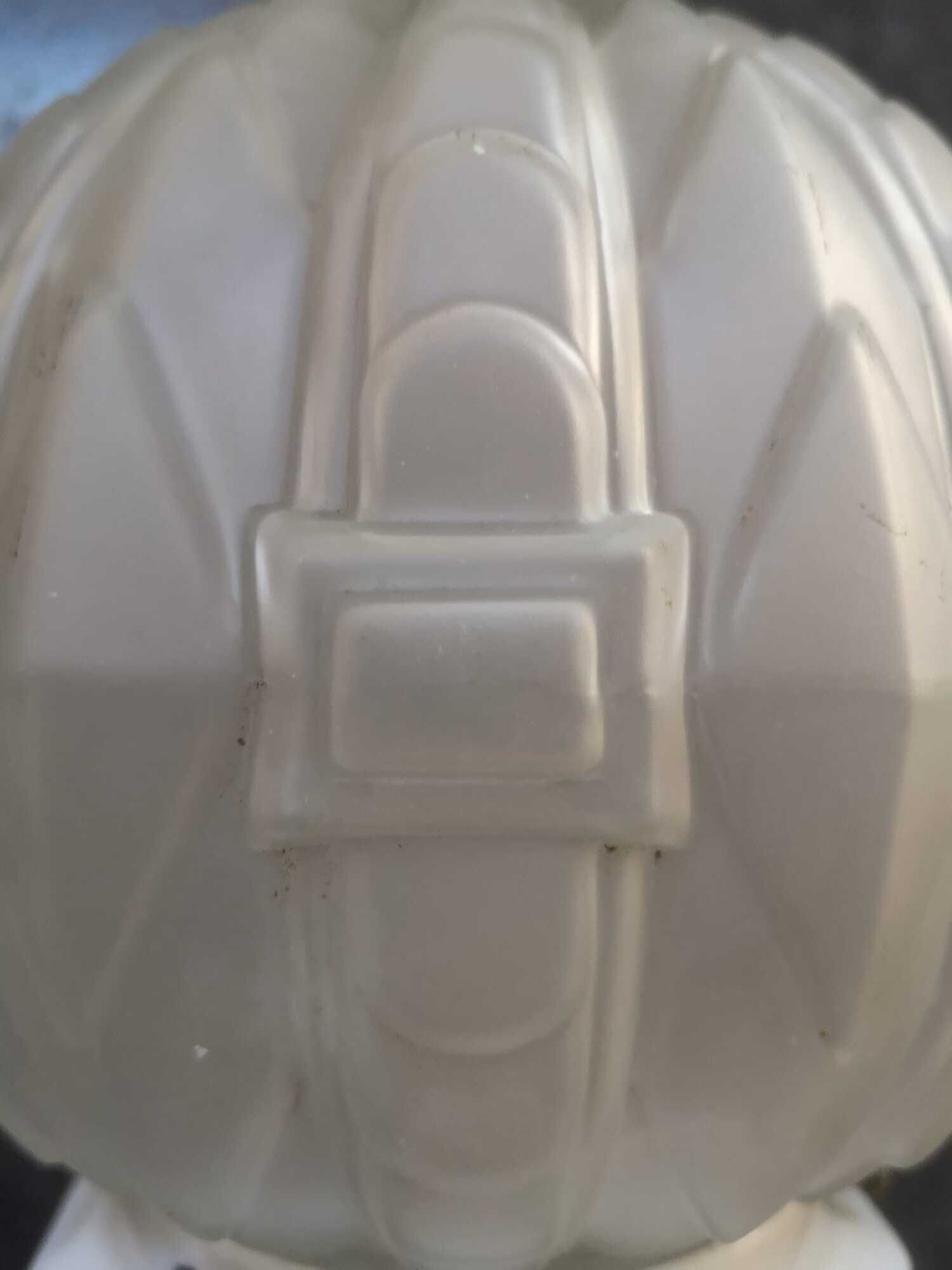 Ceiling lamp wall lamp old globe glass paste white model geometric decoration Ø 16 cm Art Deco 1930