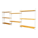 Vintage wall shelving unit by Nisse Strinning for String AB. 1950s