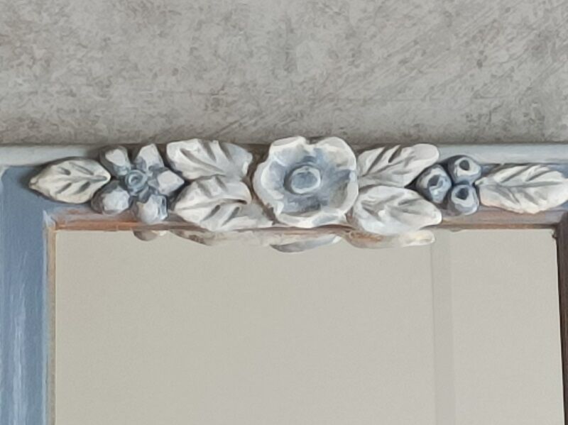 Mirror wood frame patinated paint dp 0923054