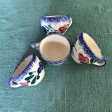 4 cups in Breton ceramic.