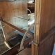 Vintage Globe Wernicke drinks buffet, modular mahogany bar cabinet, 1960s display case.