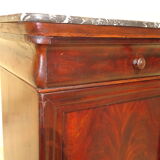 Louis-Philippe bedside in flamed mahogany