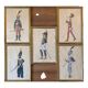 Paintings xix° portraits miltaire gouache uniform on ingres paper (cf. hergé)